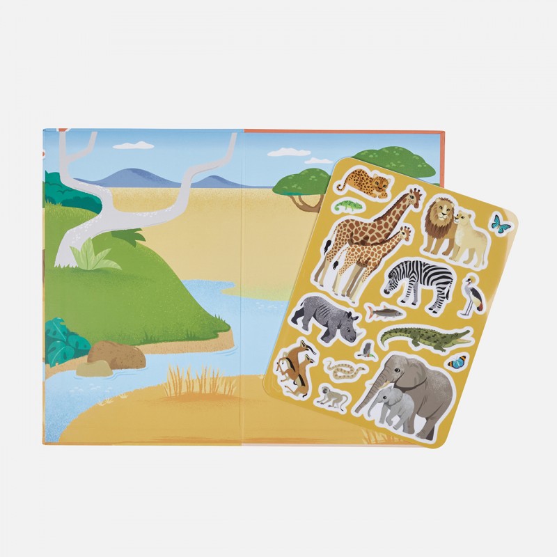 Tiger Tribe Reusable Sticker Book - African Safari 