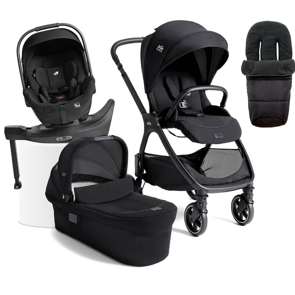 Joie DUO/TRIO  Carrinho de Passeio Compacto Valora SIGNATURE +alcofa ramble - até 22kg Ebony