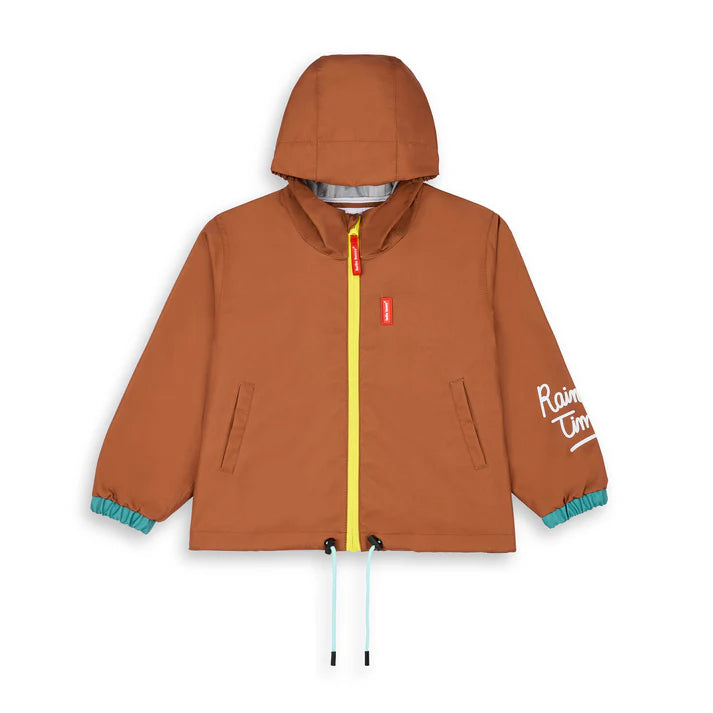 Hello Hossy Casaco Peanut impermeável com capuz