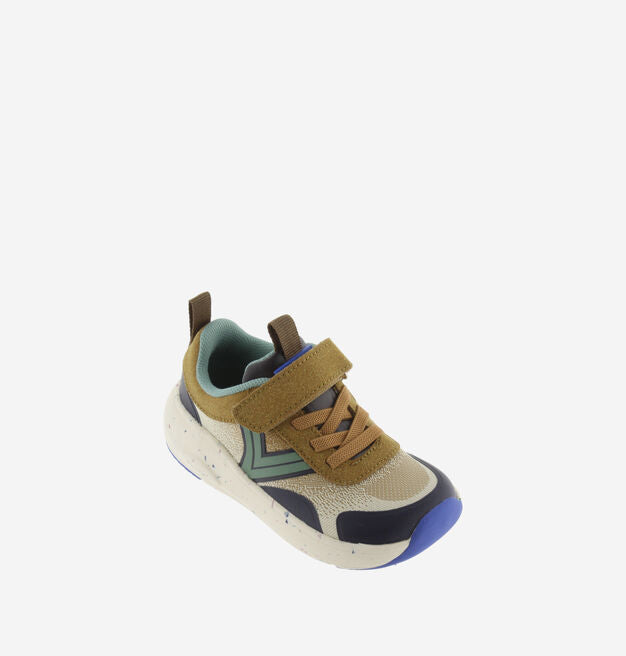 Victoria Barefoot Sapatilhas Desportivas Kai Taupe para criança com fecho de velcro