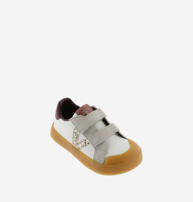 Sapatilhas barefoot Victoria Oliver Burdeos com tiras aderentes e sola flexivel