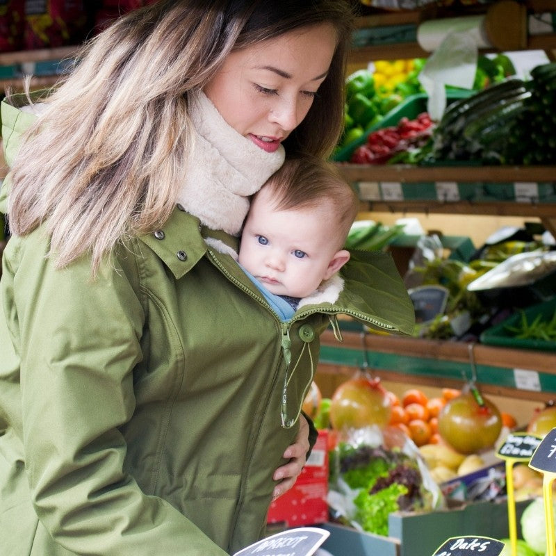 Wombat Babywearing Wallaby 2.0 Chaqueta verde bosque