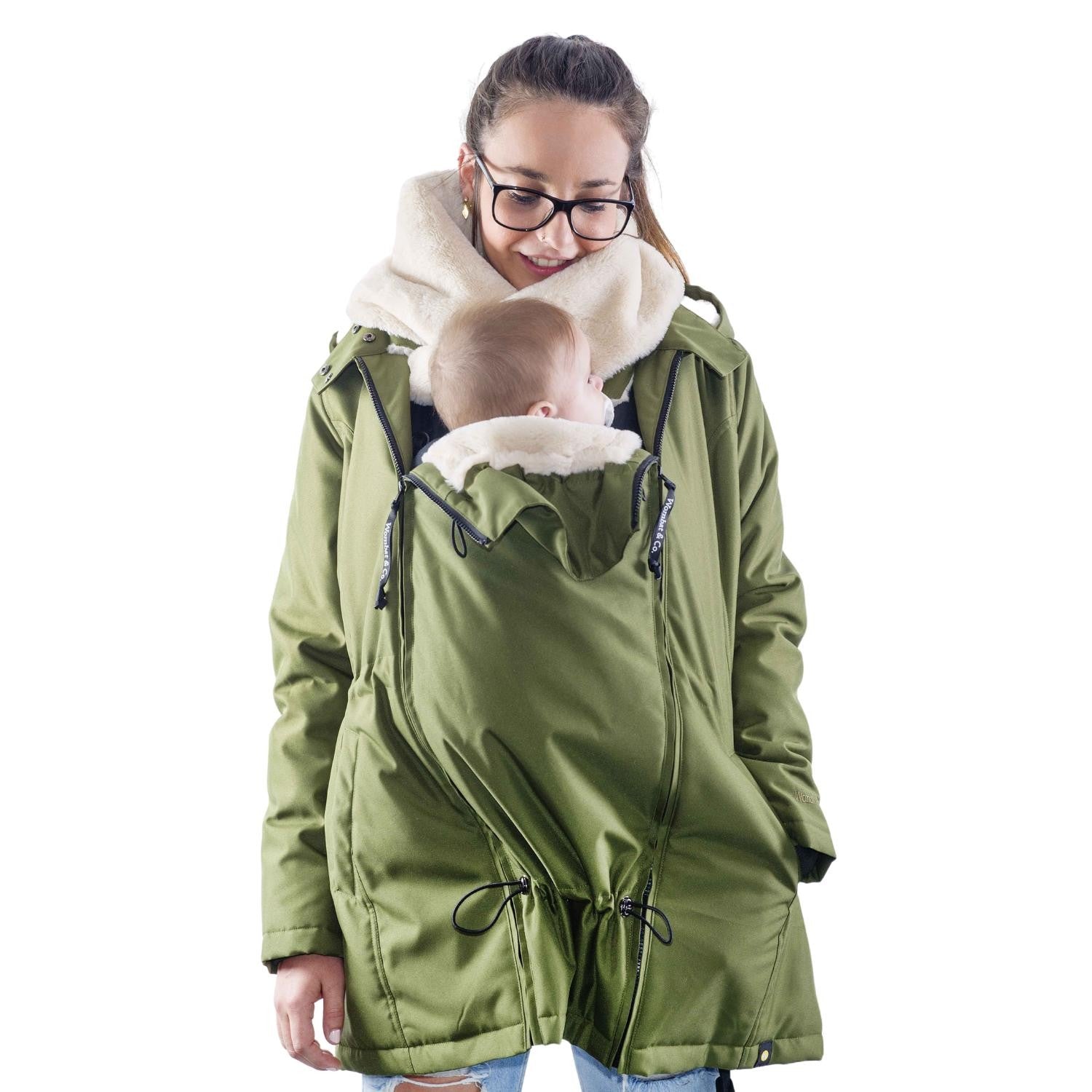 Wombat Babywearing Wallaby 2.0 Chaqueta verde bosque