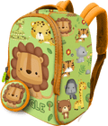 Mochila pré-escolar Water Revolution Selva em neoprene com design de animais e porta-moedas a condizer.