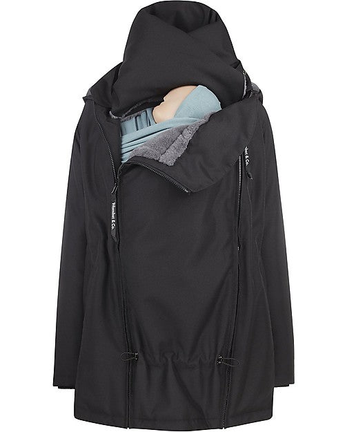 Wombat Babywearing Wallaby 2.0 Black + Gray Jacket