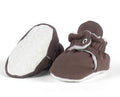 Botinhas pantufas de bebé Zás Trás Fluffy na cor castanho Chocolate Tiramisu