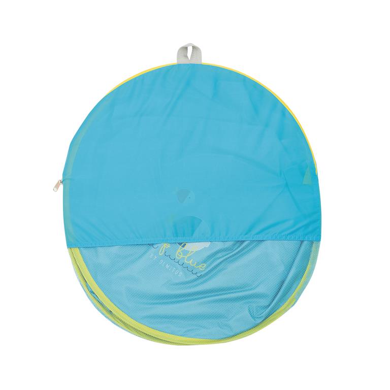Olmitos Tenda Piscina Pop Up dobrada, apresentando o seu formato compacto e portátil.