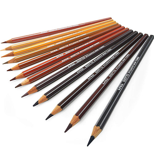 Giotto box of 12 Skin Tones skin color pencils