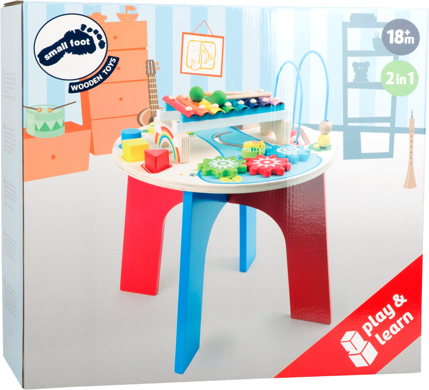 Mesa de atividades musical 2 em 1 Legler
