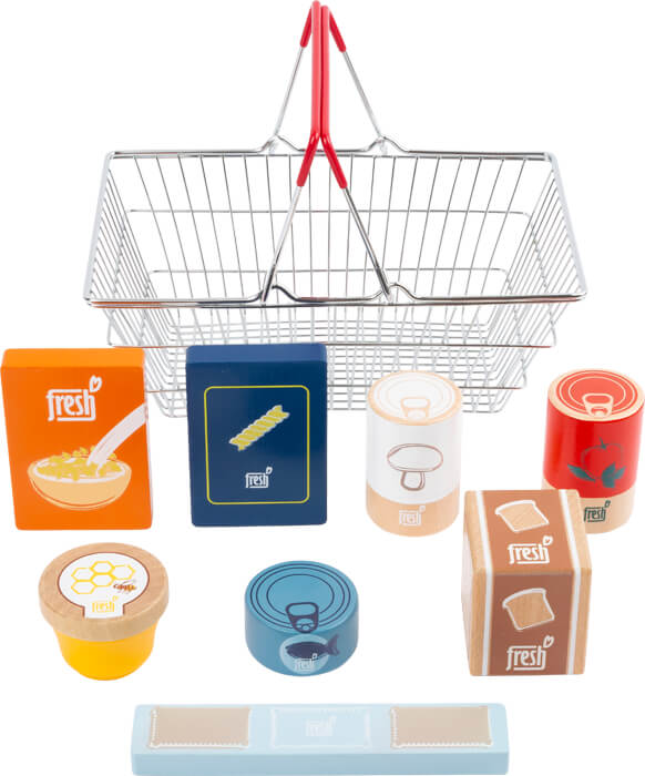 small foot - Metal basket with accessories