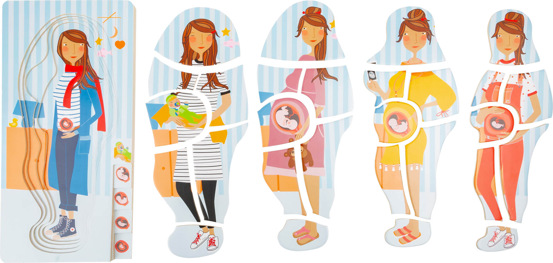 small foot - Pregnancy Layered Puzzle