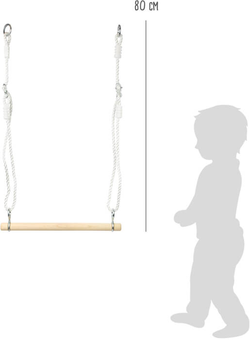 Small Foot - Trapecio de madera con cuerda