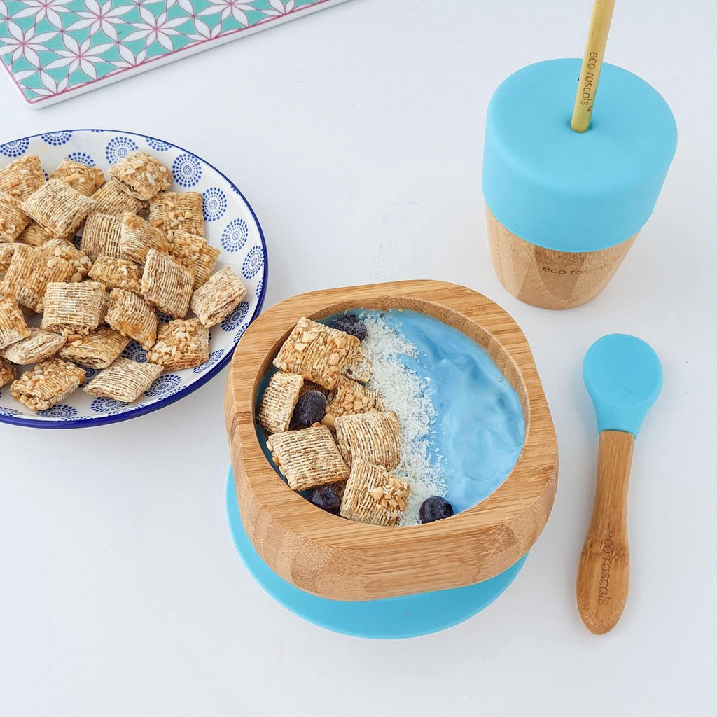 Eco Rascals Cuenco de bambú con cuchara