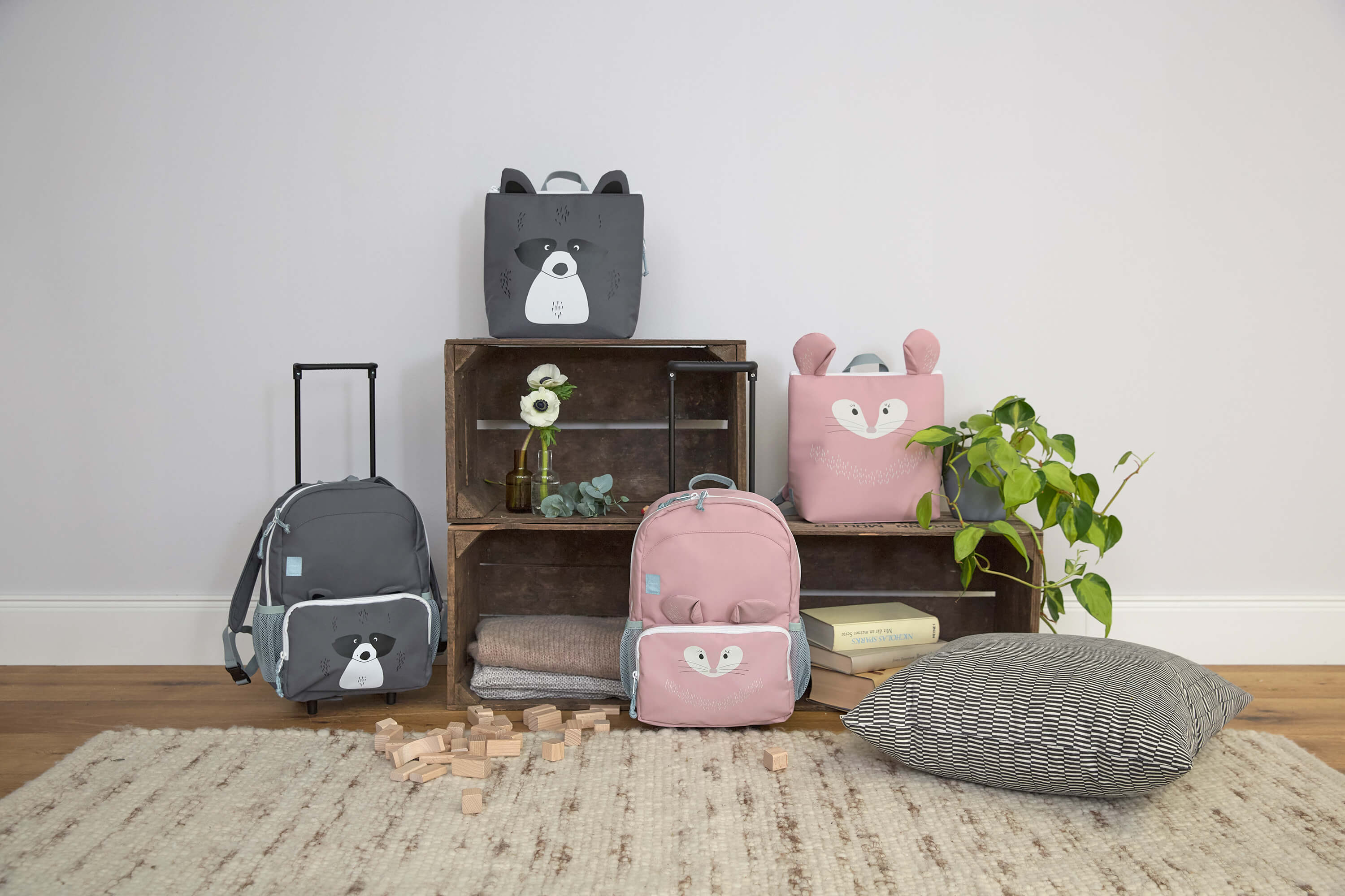 Lassig About Friends Raccoon Thermal Preschool Backpack
