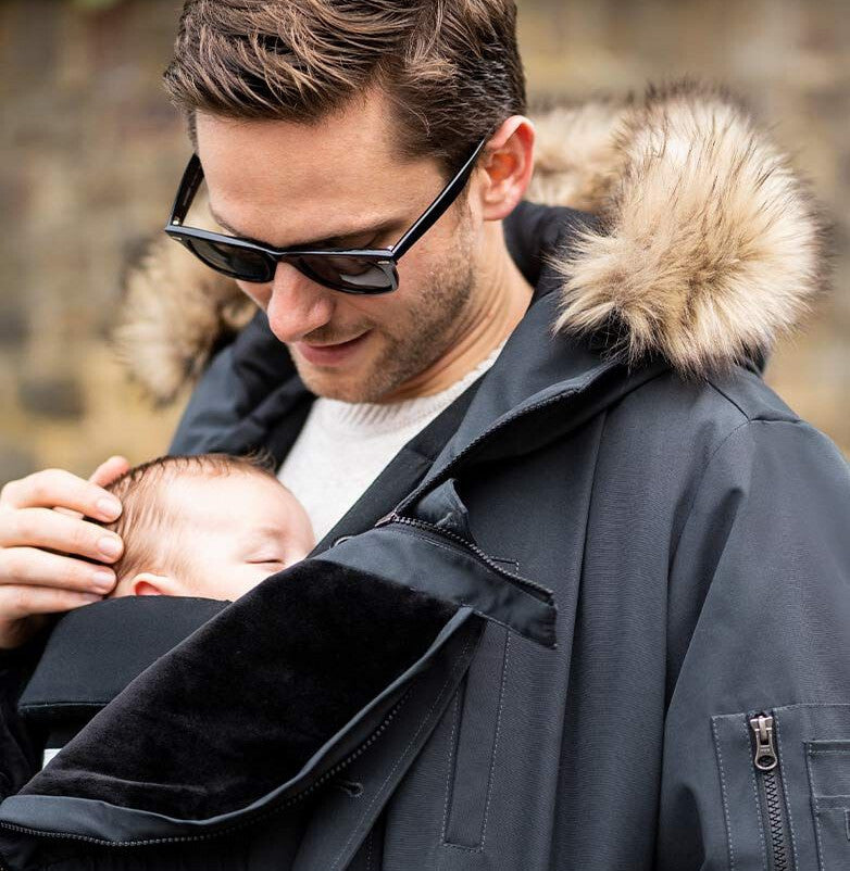 Wombat Babywearing Bandicoot Black &amp; Gray Jacket