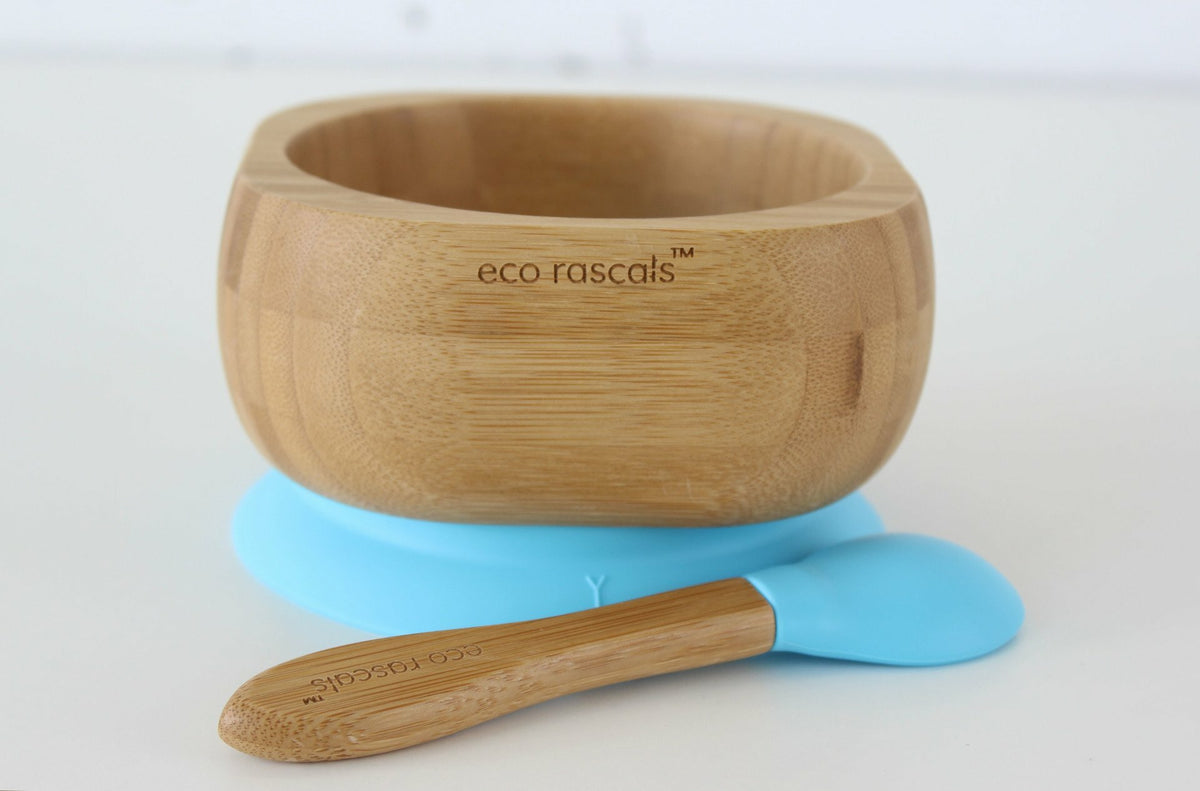 Eco Rascals Cuenco de bambú con cuchara