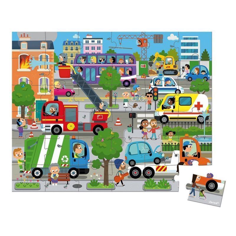 Mala com puzzle A cidade 36 peças