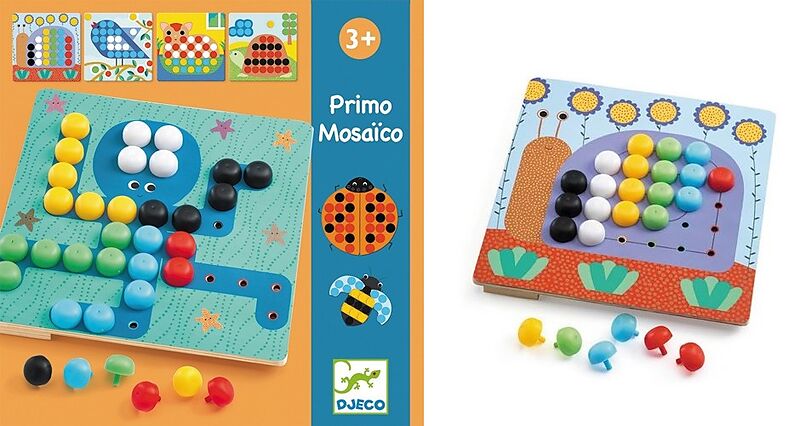 Djeco Jogo mosaicos com pinos - Mosaico Primo