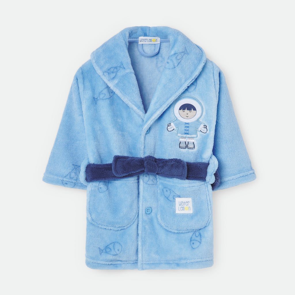 Waterlemon Robe Roupão Esquimó Azul 12m e 24m