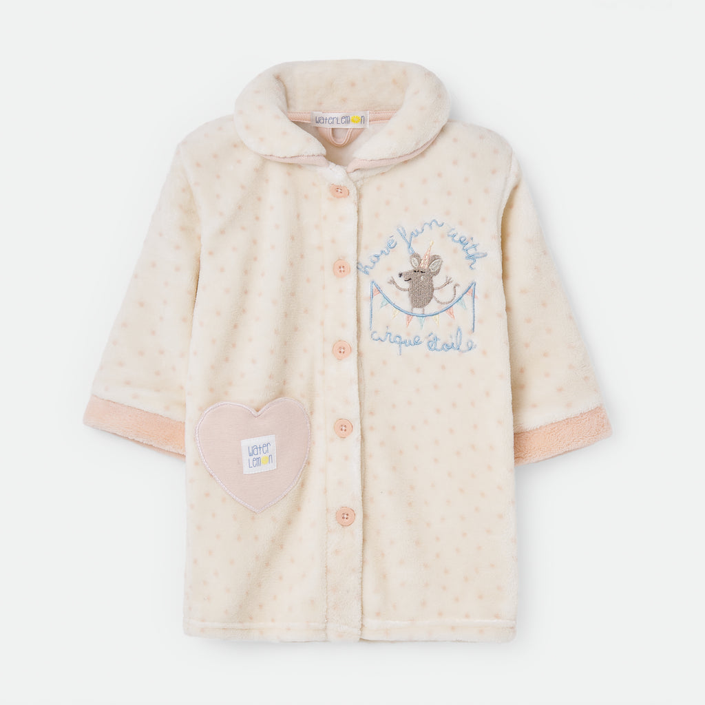 Waterlemon Robe Roupão Ratinho Rosa 12m e 4a