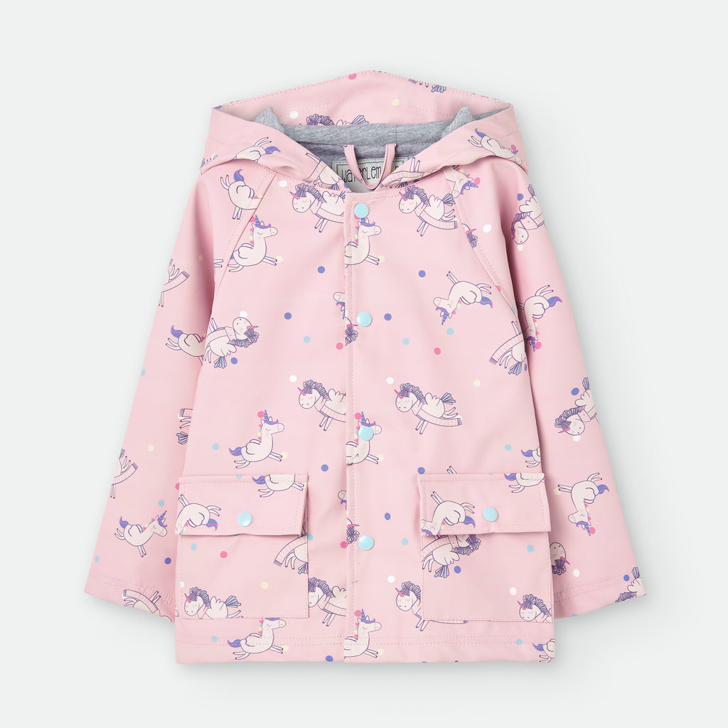 Waterlemon Chaqueta impermeable de entretiempo Unicornios 2/3 años