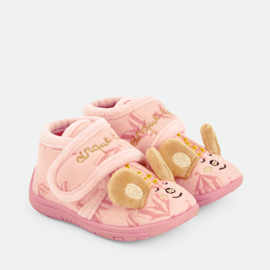 Waterlemon pantufas bota calçado respeitador barefoot ratinho rosa frente