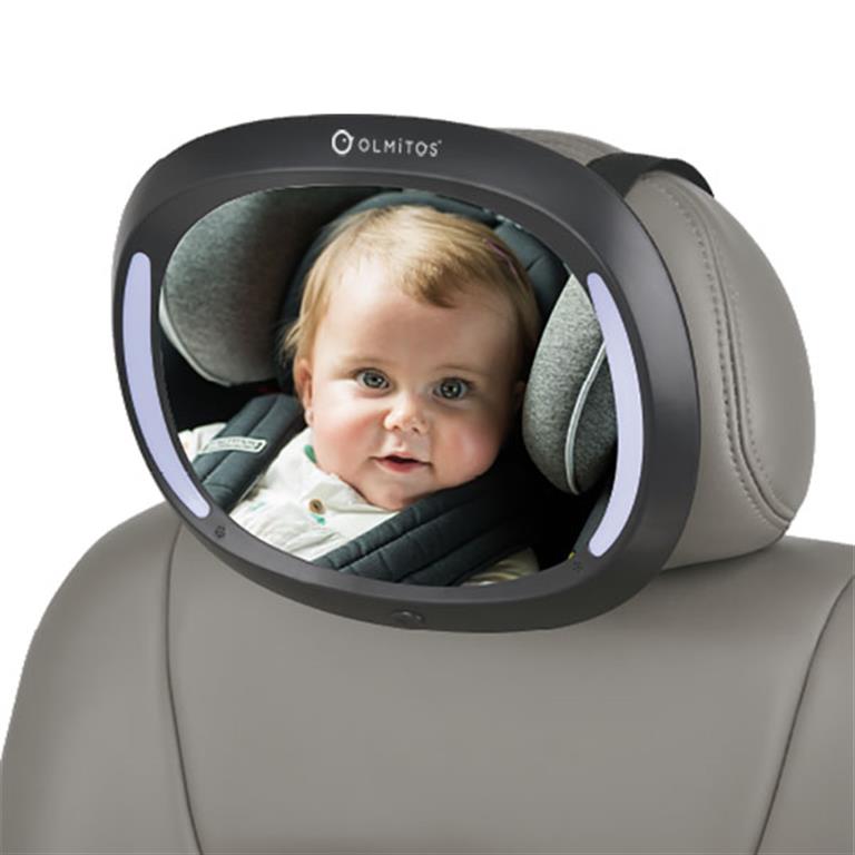 Olmitos Car Safety Mirror with LED