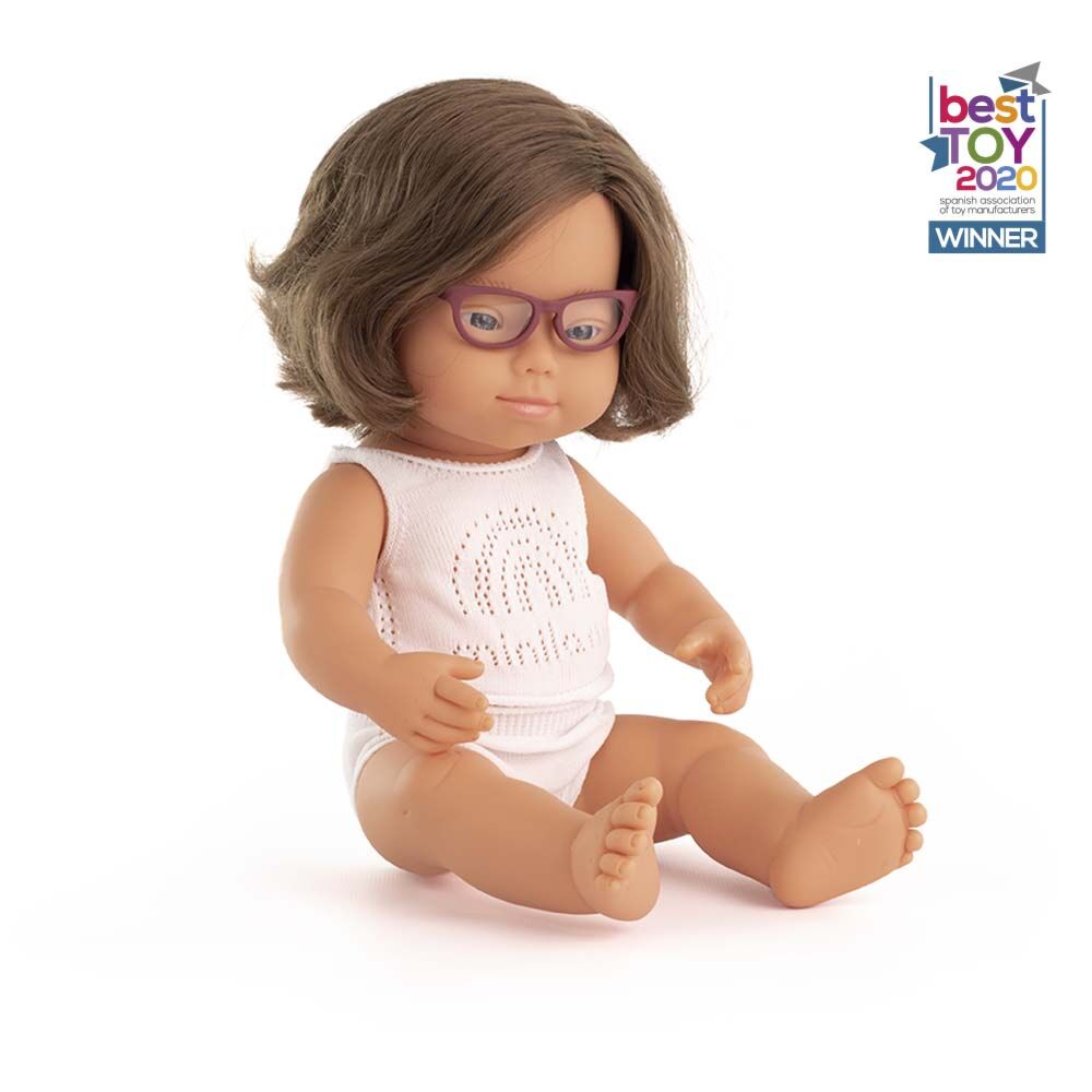Miniland Boneco/a bebé Caucasiano/a 38cm