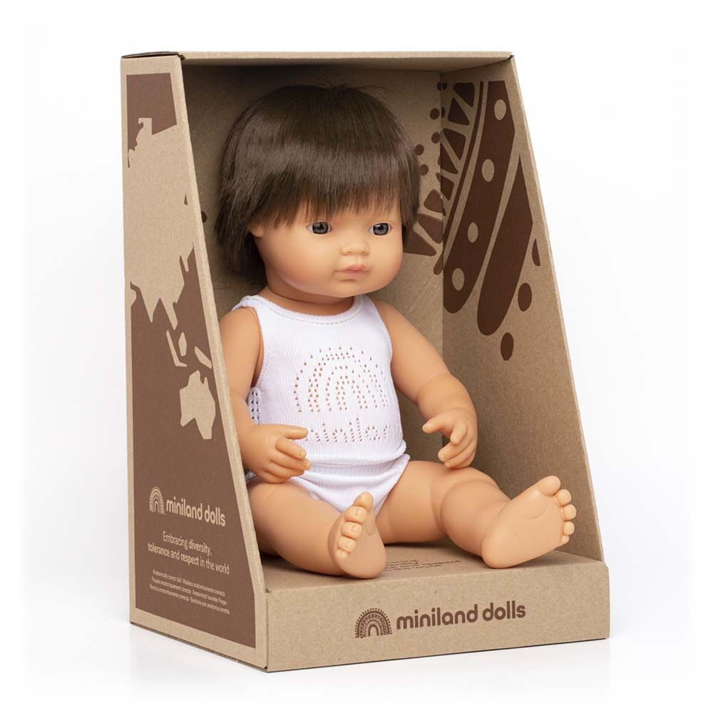 Miniland Boneco/a bebé Caucasiano/a 38cm