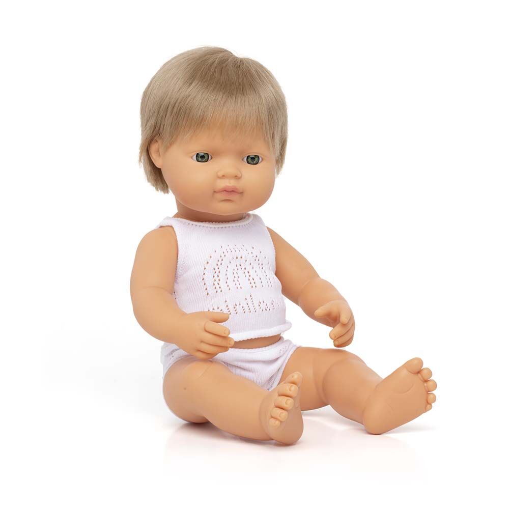 Miniland Boneco/a bebé Caucasiano/a 38cm