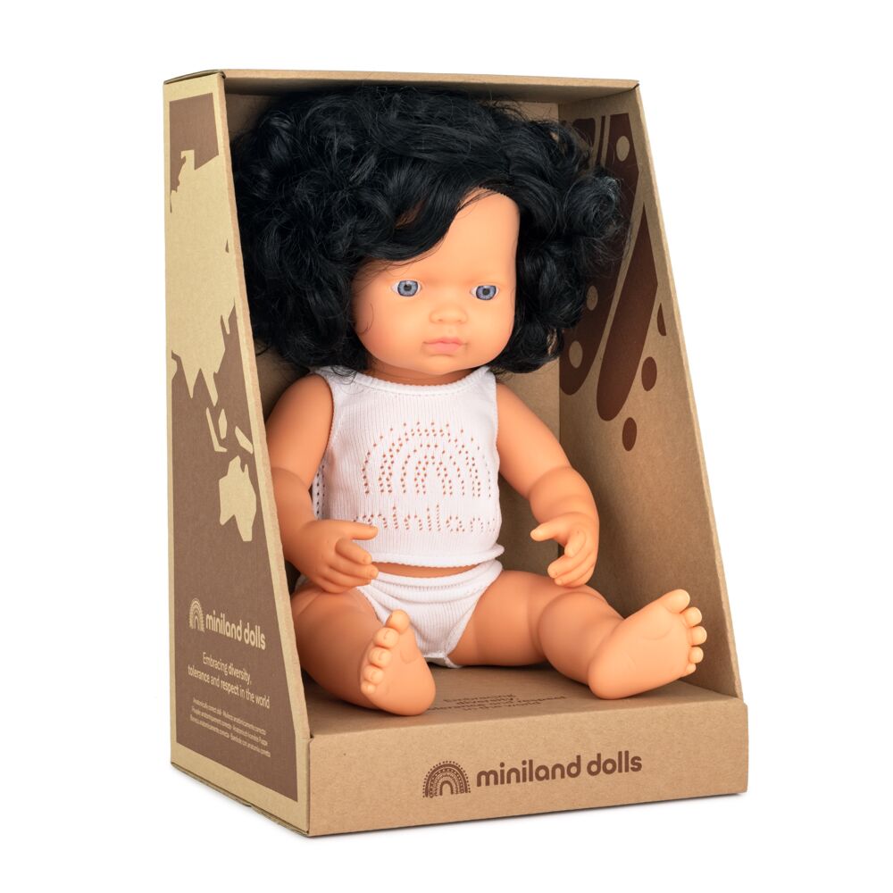 Miniland Boneco/a bebé Caucasiano/a 38cm