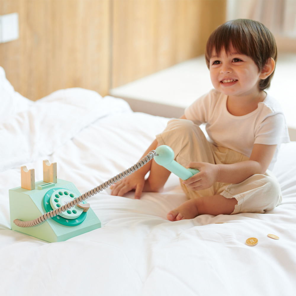 Classic World Telefone Vintage com moedas