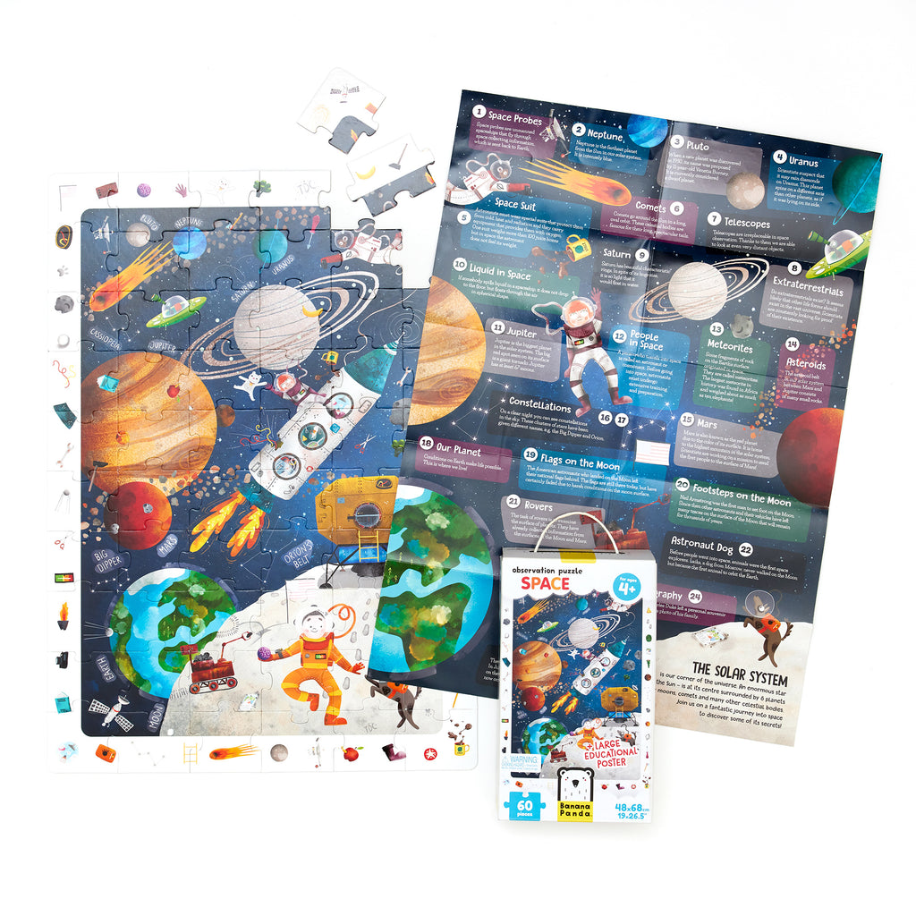 Banana Panda Puzzle de Observação Gigante ESPAÇO 60 peças