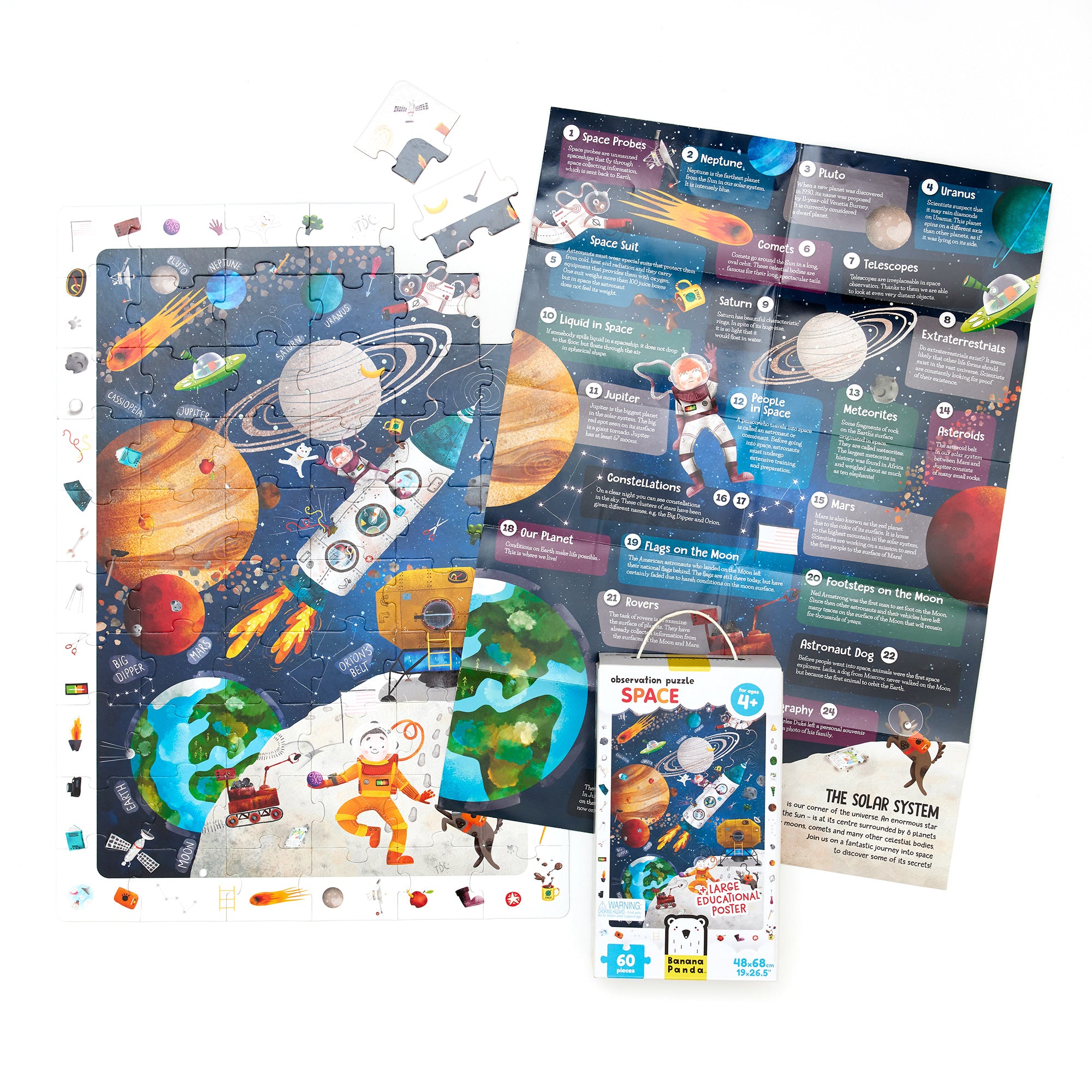Banana Panda Puzzle de Observação Gigante ESPAÇO 60 peças