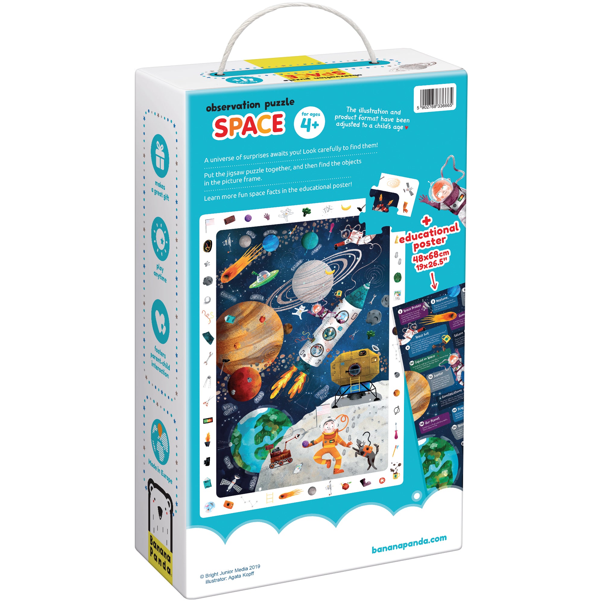 Banana Panda Puzzle de Observação Gigante ESPAÇO 60 peças