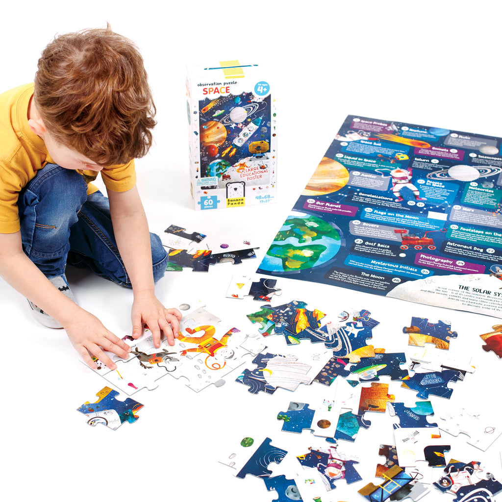 Banana Panda Puzzle de Observação Gigante ESPAÇO 60 peças