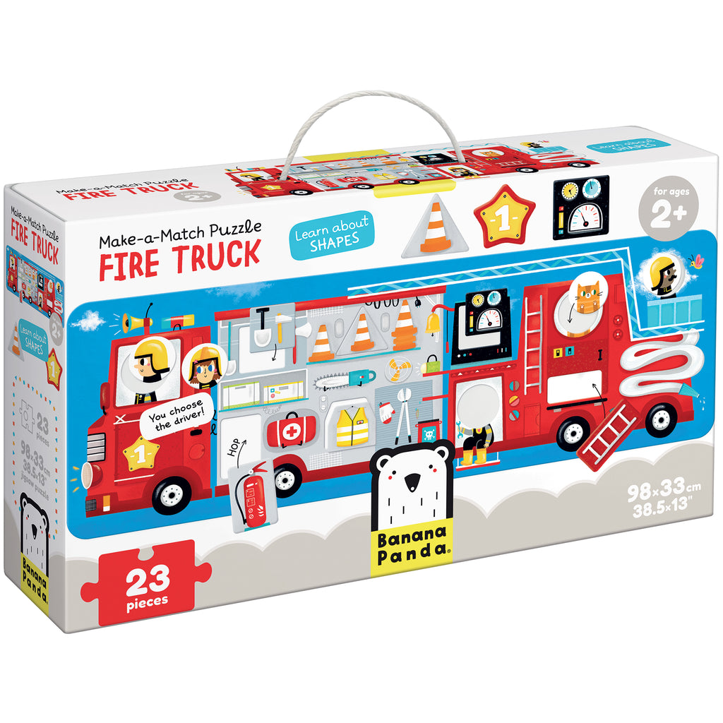 Banana Panda Fire Truck Matching Puzzle