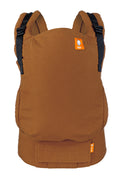 Vista traseira da mochila Tula Free-to-Grow HEMP - Amber.