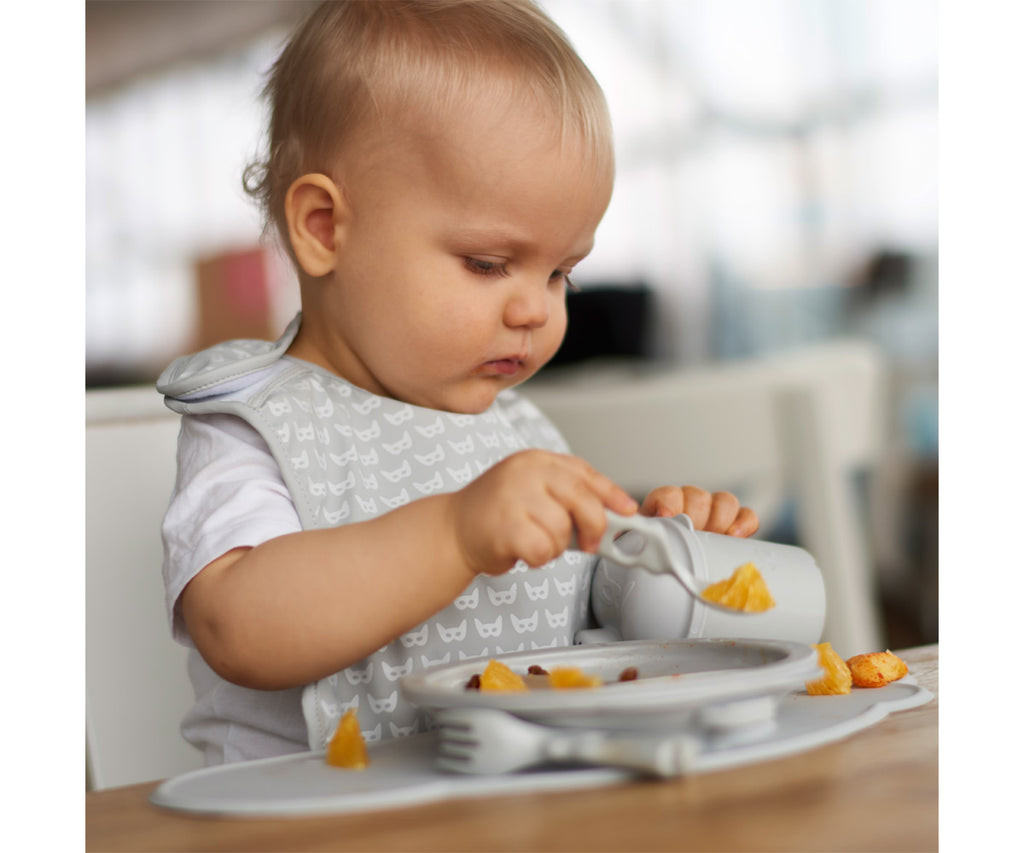 Set bio de introdução alimentar para bebés Herobility - Cinza