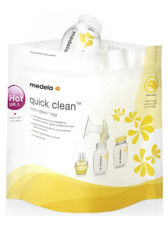 Medela Sacos de esterilização para micro-ondas Quick Clean™ (5 uni.)