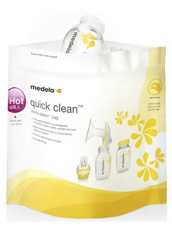 Embalagem de sacos de esterilização Medela Quick Clean para micro-ondas