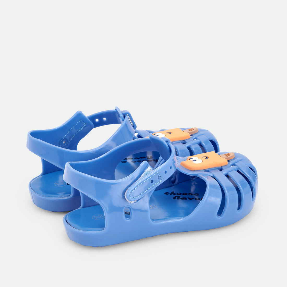 Waterlemon sandalia barefoot calçado respeitador Monstrinho gelado azul frente