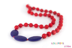 Lollipops and More - Collar de lactancia Bubblegum Azul marino