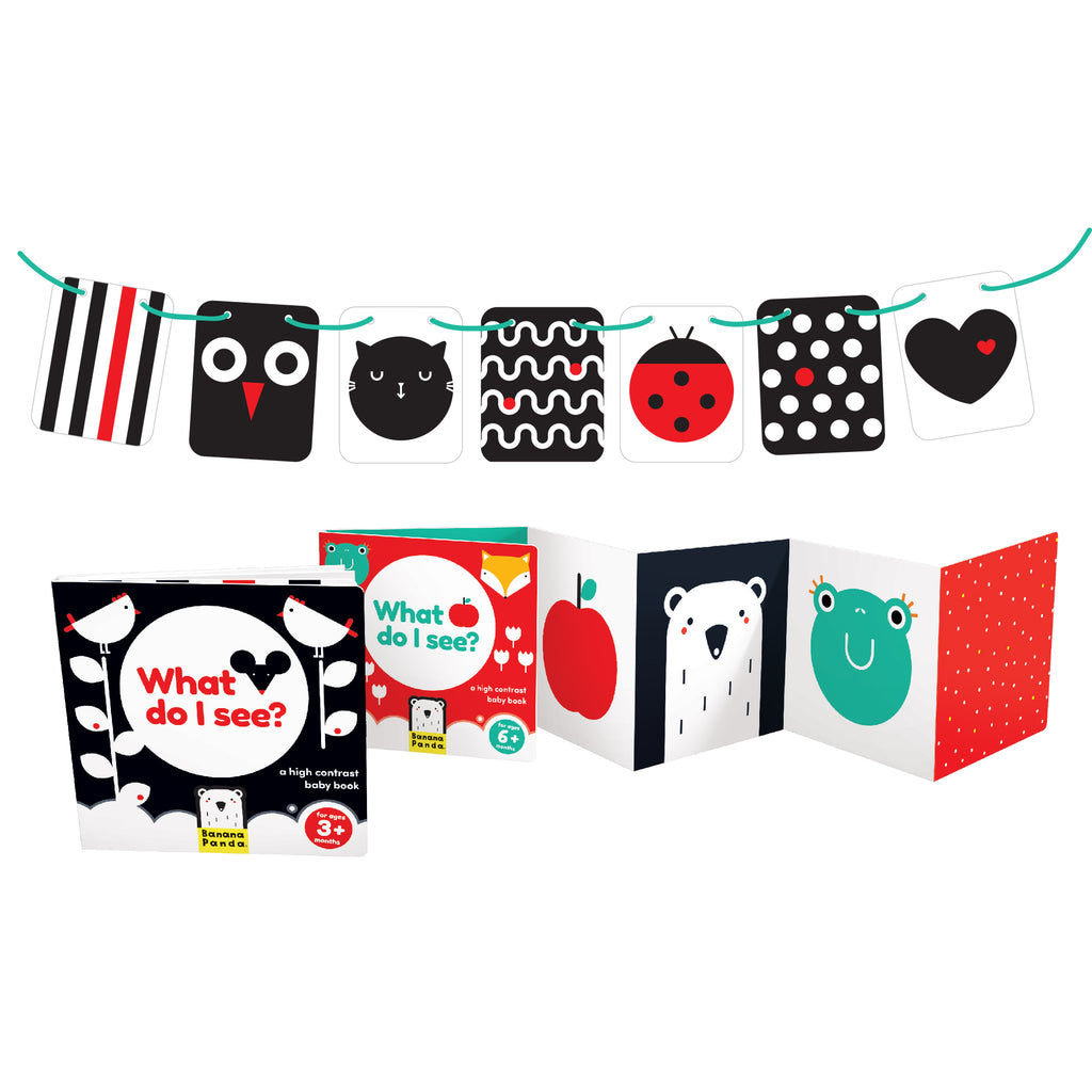 Banana Panda Baby Pack 2 Books High Contrast 