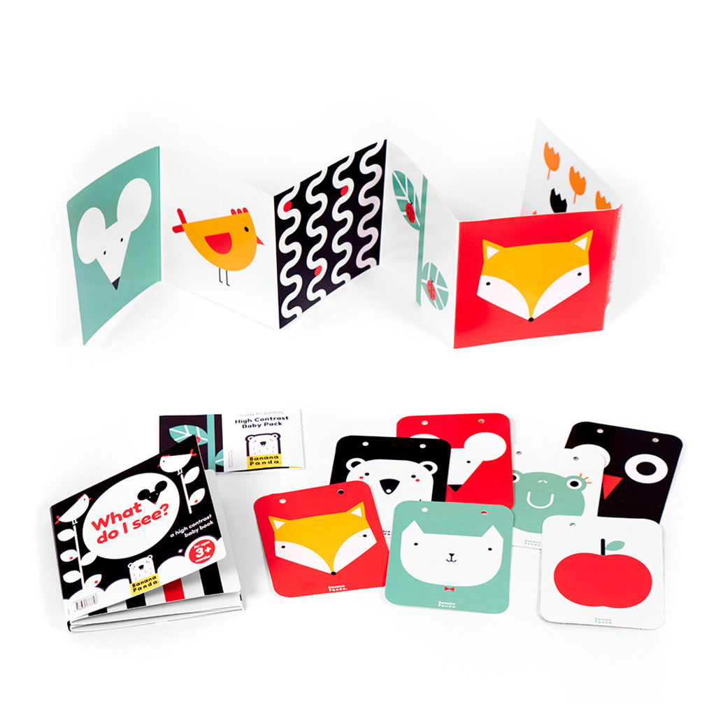 Banana Panda Baby Pack 2 Books High Contrast 