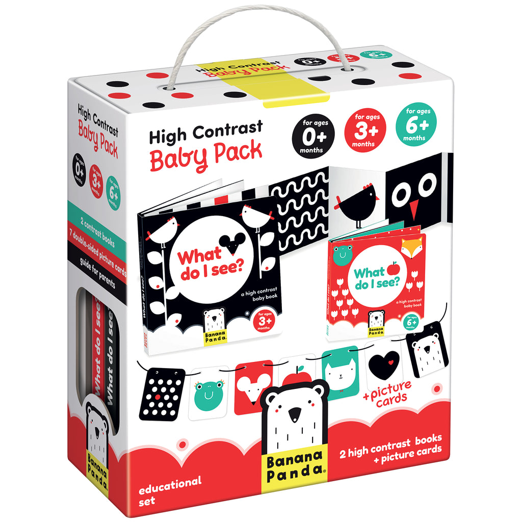 Banana Panda Baby Pack 2 Books High Contrast 