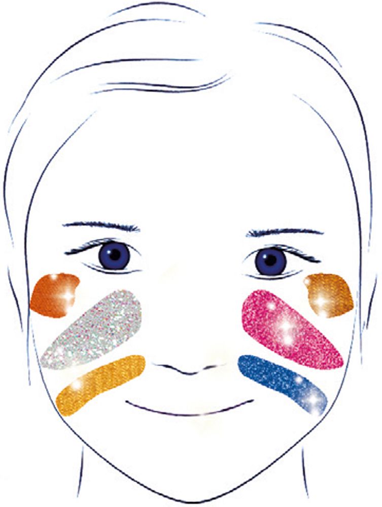 Pintura facial Djeco Shadows Metalizada