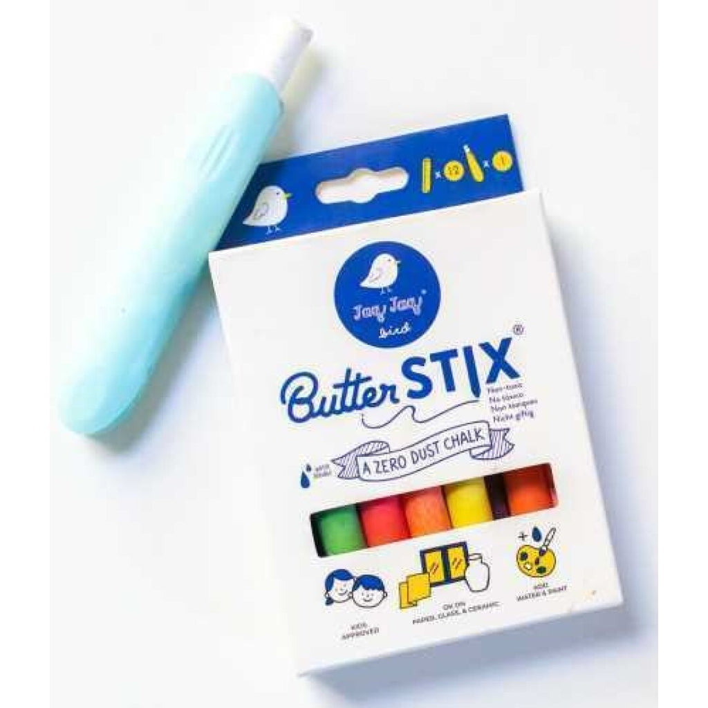 Jaq Jaq - ButterStix Giz colorido 12uni. com suporte
