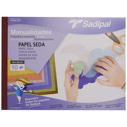 SADIPAL Bloco A4 10 folhas papel seda . –