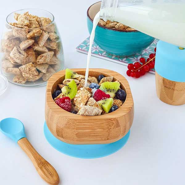 Eco Rascals Cuenco de bambú con cuchara